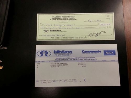 Українська церква у Чикаго зібрала 25 тисяч доларів для військових